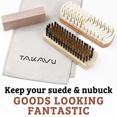  Premium Suede Brush Nubuck Cleaner Crepe Brush and Suede Eraser  Set  Complete Shoe Cleaning Bristle Brushes Kit for Nap Care : Clothing,  Shoes & Jewelry