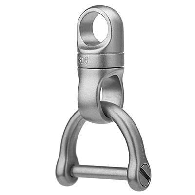 Swivel Snap Hooks With Key Rings Stainless Steel Key Chain - Temu