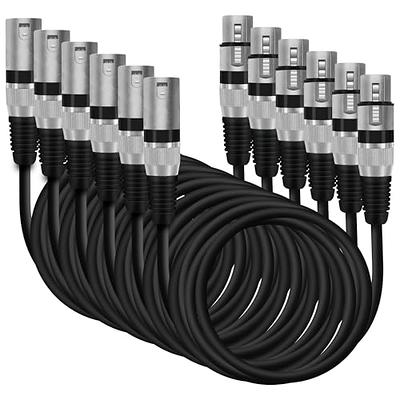 GearIT XLR to XLR Microphone Cable (15 Feet, 6-Pack) XLR Male to