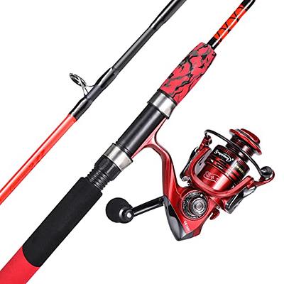 Sougayilang Tackle Spinning Reel and Fishing Rod Combo Surf Casting Power Fast  Action 2-Piece Graphite Rod , Continuous Anti-Reverse Spinning Fishing Reel  - Yahoo Shopping