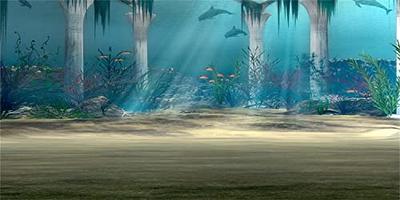 AWERT 24x16 inches Underwater World Aquarium Background Sea World