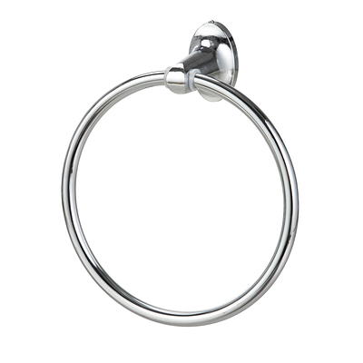 Mainstays Oval Style Steel Towel Ring, Matte Black Finish 