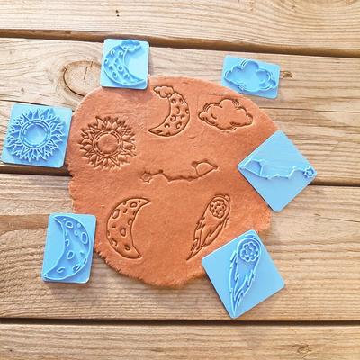 Embossing Stamp For Polymer Clay Floral Texture Plate Flower Debossing Acrylic  Stamps - Yahoo Shopping