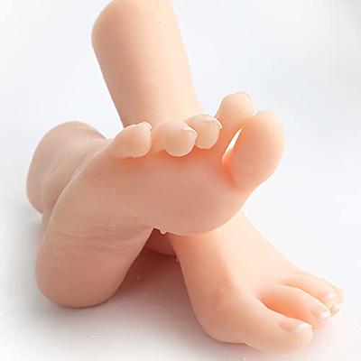 SUAISKR Silicone Model Foot Realistic Female Mannequin Feet Life