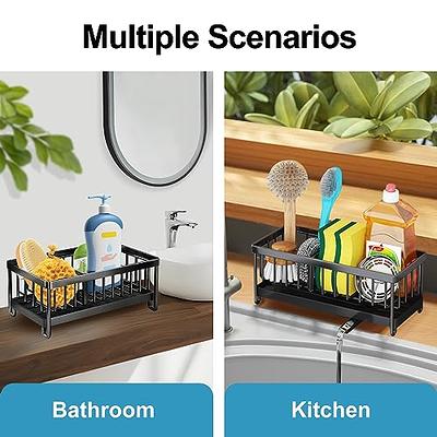 Kitchen Sink Caddy, Sink Sponge Holder, Dish Brush and Scrubber