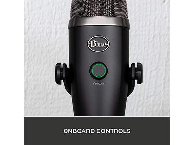 Blue Yeti USB Microphone for PC, Mac, Gaming, Recording, Streaming,  Podcasting, Studio and Computer Condenser Mic with Blue VO!CE effects, 4  Pickup Patterns, Plug and Play – Blackout 
