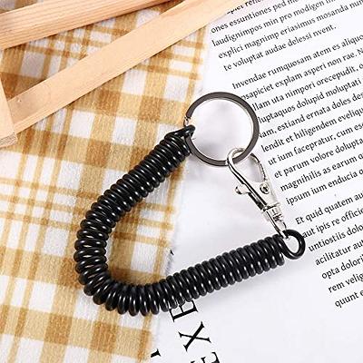 Stretchy Keyring Spiral Keychain Safety Spring Key Holder With