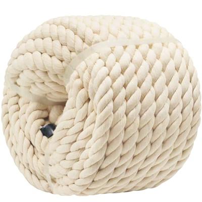 Strong Cotton Rope 3/4 inch x 25 feet Twisted Natural Cotton Cord for DIY  Rope Baskets, Decorative Projects, White Craft Rope - Yahoo Shopping