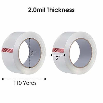 Pacific Mailer Clear Packing Tape, Packaging Tape for Shipping Packaging  Moving Sealing 2 Inch Wide, 2.0mil Thickness, 110 Yard Per Roll, Total 1320  Yards [Pack of 12 Rolls] - Yahoo Shopping