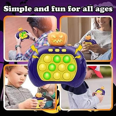 Fast Push Game, Pop It Games for Kids, Autism Sensory Fidgets Toys Quick  Games Boy Girl, Gift for 3-8 Year Old Boys Xmas, Bubble Stress Travel Light  Up Pop It Game Teen