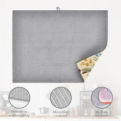 Golden Marble Texture Dish Drying Mat for Kitchen Counter 18 x 24 In,  Absorbent Microfiber Drying Pad Dish Mats Drainer Rack Fast Drying Mat  Protector Pad - Yahoo Shopping