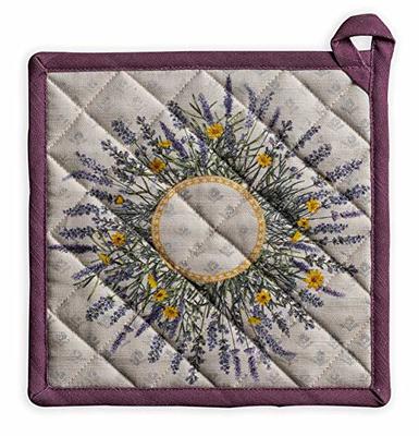 Maison d' Hermine Hot Pads 100% Cotton Pot Holders with Hanging Loop  Potholder, Heat Resistant for Gifts, BBQ, Baking, Grilling & Microwave  Barbeque, Fanny Lavender - Spring/Summer (8x8) - Yahoo Shopping