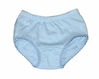 Baby Girl Ruffle Lace Pure Cotton Panties Diaper Cover for Halloween Size  S(Blue) 