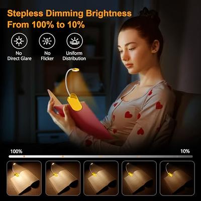 Gritin Neck Reading Light Rechargeable, Book Light Lamp for Reading in