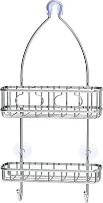 Simplehouseware Bathroom Hanging Shower Head Caddy Organizer, Chrome