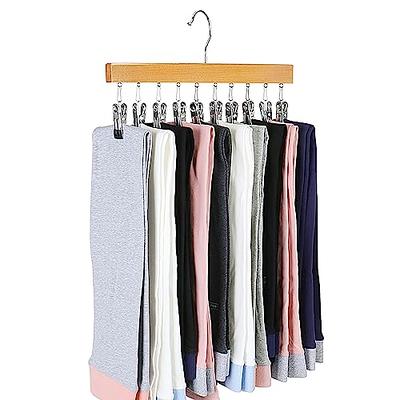 Legging Organizer for Closet-Pants Hangers Space Saving with Clips