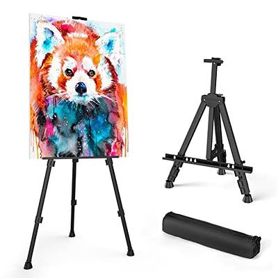 Starhoo Display Easel Stand for Wedding Sign & Poster 63'' Portable Art  Easel for Floor Adjustable Metal Easel White : : Home