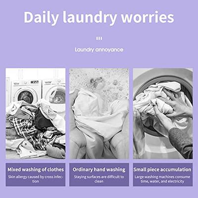 Home Small Folding Washing Machine Student Dormitory Underwear Socks Mini  Cleaning Machine Portable Laundry Bucket