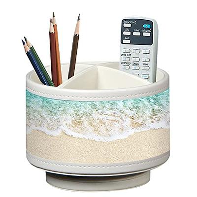 SFPJTL Pen Organizer with Drawer,11 Slots Multi-Functional Pencil Holder  for Desk,360°Degree Rotating Desk Organizers And Accessories,Cute Pencil  Cup Pot for Office, School, Home(White) - Yahoo Shopping