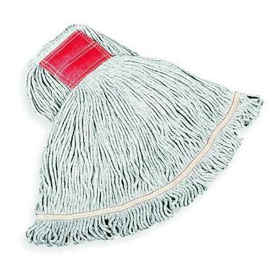 Rubbermaid Commercial Super Stitch Blend Mop Head, Large, Cotton/Synthetic, Blue