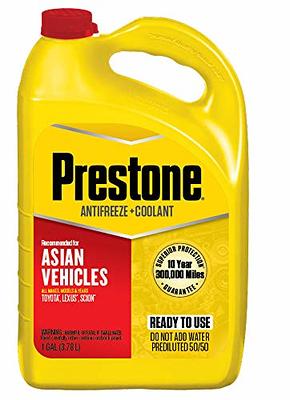 Prestone AF6200-6PK 50/50 Antifreeze/Coolant for Asian Vehicles (Red), 1  Gallon, (Pack of 6) - Yahoo Shopping