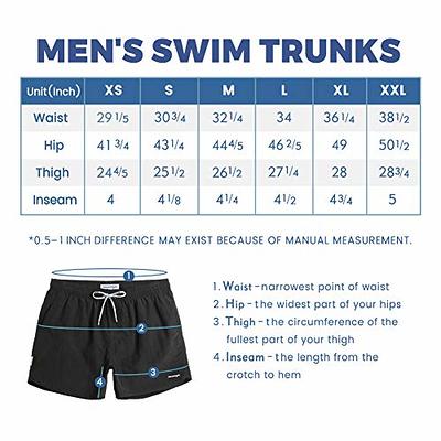 SILKWORLD Men's Swim Trunks Quick Dry Beach Shorts with Pockets