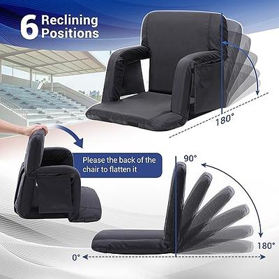 Stadium Seats - Bleacher Cushion Set with Padded Back Support, Armrests by  Home - Complete