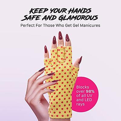 ManiGlovz - The ORIGINAL UPF 50+ UV Light Protective Nail Gloves | Gel  Manicure Gloves and Anti UV Fingerless Gloves for Women | Can be Used as  Sun