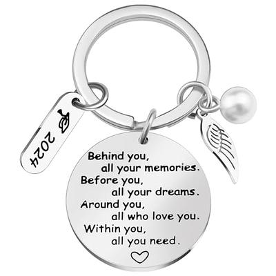 Temu 2023 Graduation Gifts Keychain for Her Class of 2023 Gifts for Teen Girls Senior High School Students Inspirational College Graduation Gifts for