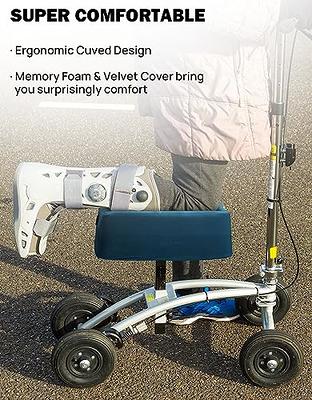 KneeRover Premium Knee Walker Knee Pad Cover - Featuring Memory Foam for