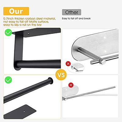 aceyoon Magnetic Paper Towel Holder, 13 inch Self Adhesive Paper Towel Rack  Wall Mount Under Cabinet with Screws，Paper Towel Bar for Kitchen Bathroom