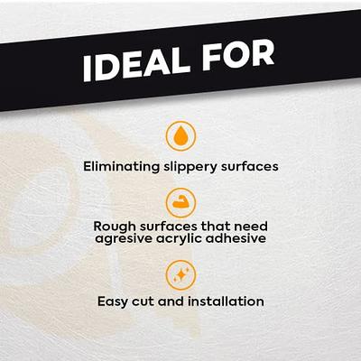 SafetyPro 4in x 50ft Heavy Duty Anti Slip Tape Non-Slip Grip Tape Strong  Traction Friction Abrasive AdhesiveSafety for Stairs Steps Skateboards