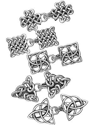 4pcs Vintage Sweater Clips Cape Cloak Clasp Cardigan Clips Shawl Clasp, Silver