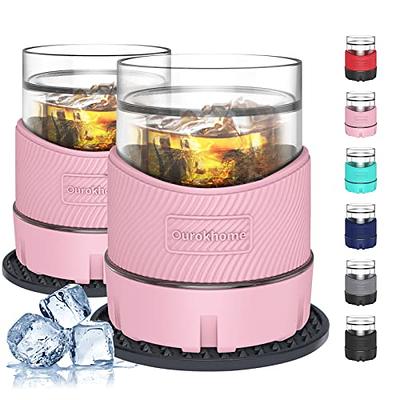 Ourokhome Liquor Freeze Glasses, 2 Set Plastic Ice Chiller for Whiskey,  Bourbon, Scotch, White Wine, 5 oz Whiskey Insulated Tumbler for Women, with  2 Silicone Cup Mats, Christmas Gift Essential, Pink - Yahoo Shopping