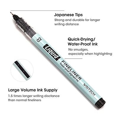 Qionew White Fine Point Metallic Gel Pen,Gel Pen Set for Artists with 0.8mm Nibs,Archival Ink Pens,White Highlight Pens for Black Paper Drawing