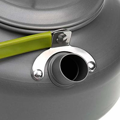 1.6l Outdoor Fast Heating Tea Pot Portable Hard Aluminum Camping Kettle