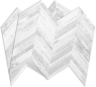 Yipscazo Herringbone Maple Brown 12 in. x 12 in. PVC Peel and