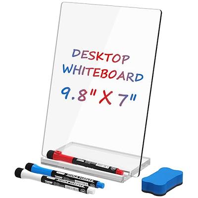 Bamboo Desktop Whiteboard with Storage - Desk Board Buddy | Deskbuddy as a  Desktop Dry Erase Board | Desk Buddy Whiteboard | Bamboo Desk Organizer 