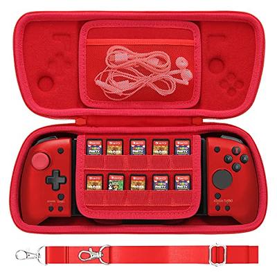 Aenllosi Hard Travel Nintendo Hori Shopping Split Case) Case Pad - for Controller-Red(Only Switch Handheld Pro Yahoo