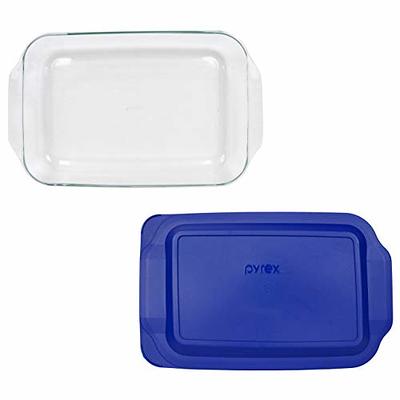 9 X 9 Inch Glass Baking Dish,High-Borosilicate Square Glass Bakeware With  Plastic Lids