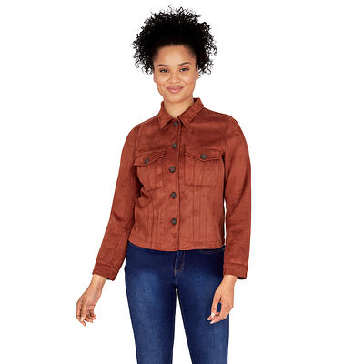 Womens Skye's The Limit New Hampshire Faux Suede Jean Jacket - Yahoo  Shopping