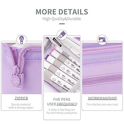  HVOMO Pencil Case Large Capacity Pencil Pouch Handheld Pen Bag  Cosmetic Portable Gift for Office School Teen Girl Boy Men Women Adult  (Pink) : Office Products