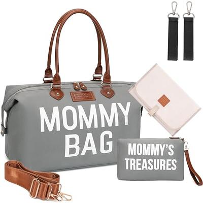 DOFASAYI Mommy Bag for Hospital, Diaper Bag Tote with Changing Pad, Straps,  Stroller Hook, Multifunction Hospital Bags for Labor and Delivery, Large  Travel Tote Bag for Boys, Girls, Gray Green - Yahoo