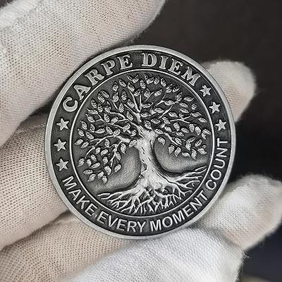 Carpe Diem Memento Mori Coin Medallion