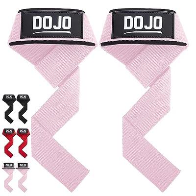 Dojo Weight Lifting Straps - Cotton Neoprene Padded Cushion Wrist