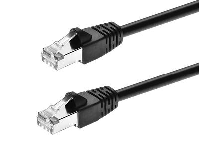 Monoprice Cat6 1ft Blue Patch Cable, UTP, 24AWG, 550MHz, Pure Bare Copper,  Snagless RJ45, Fullboot Series Ethernet Cable 