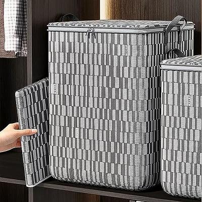 Household Foldable Storage Bags, Portable Non Woven Zipper Storage Box,  Seasonal Clothes Storage Bins, Stackable Closet Organizer Storage Containers  with Handle, 1PC Wardrobe Sorting Storage Box - Yahoo Shopping