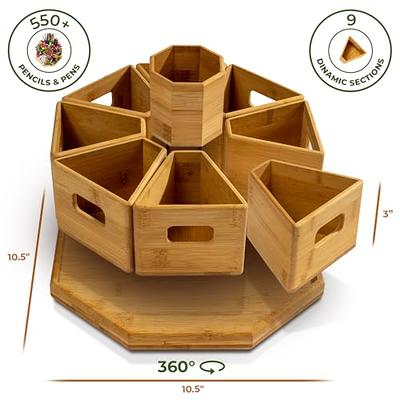 TEYGA Craftly - Premium Indestructible Bamboo Art Supply Organizer