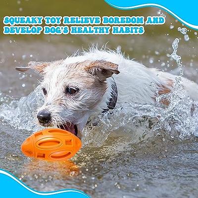 Dog Toys for Aggressive Chewers, Natural Rubber Indestructible Dog Toys,  Durable Dog Chew Toy Squeaky Interactive Tough Dog Toys with Bleef Flavor  for