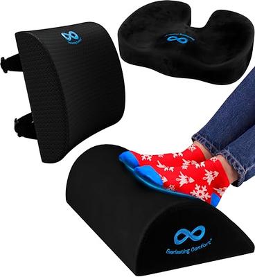 Car Seat Cushion, Memory Foam Auto Wedge Seat Pad, Comfort Low Back and  Tailbone Sciatica Pain Relief Driving Pillow, Breathable Non Slip Orthopedic  Support Pad, Universal for Men Women (Black) - Yahoo